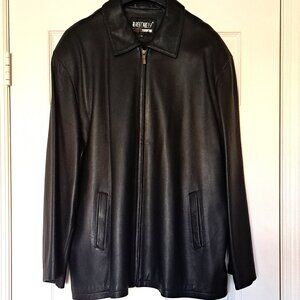 Black Genuine Leather Jaket by Racechicly Size EU 56